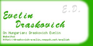 evelin draskovich business card